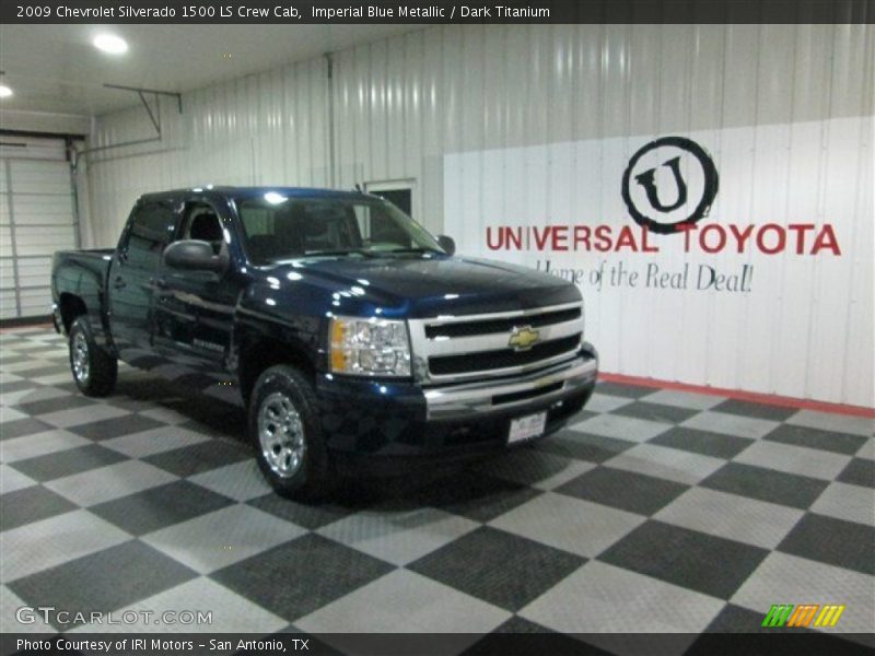 Imperial Blue Metallic / Dark Titanium 2009 Chevrolet Silverado 1500 LS Crew Cab