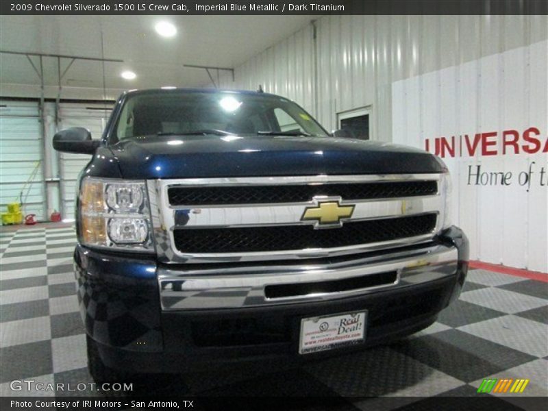 Imperial Blue Metallic / Dark Titanium 2009 Chevrolet Silverado 1500 LS Crew Cab