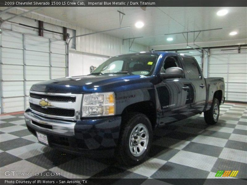 Imperial Blue Metallic / Dark Titanium 2009 Chevrolet Silverado 1500 LS Crew Cab