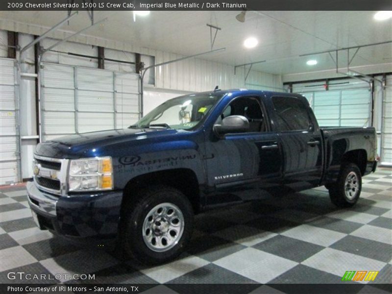 Imperial Blue Metallic / Dark Titanium 2009 Chevrolet Silverado 1500 LS Crew Cab