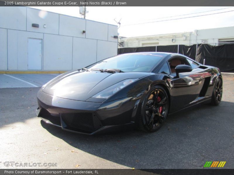 Nero Noctis (Black) / Brown 2005 Lamborghini Gallardo Coupe E-Gear