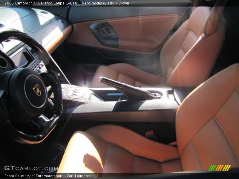 Nero Noctis (Black) / Brown 2005 Lamborghini Gallardo Coupe E-Gear