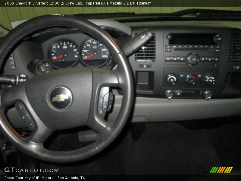 Imperial Blue Metallic / Dark Titanium 2009 Chevrolet Silverado 1500 LS Crew Cab