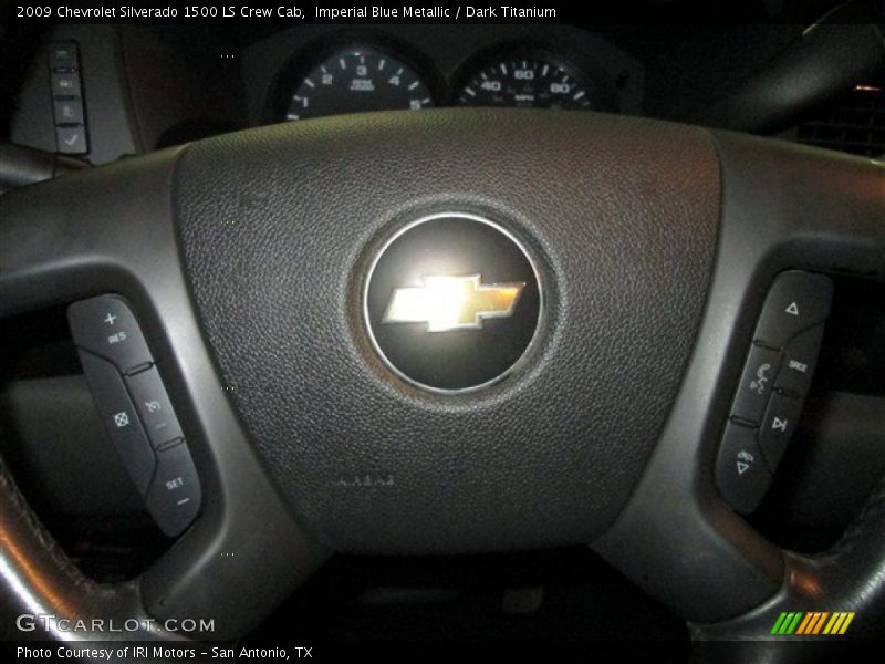 Imperial Blue Metallic / Dark Titanium 2009 Chevrolet Silverado 1500 LS Crew Cab