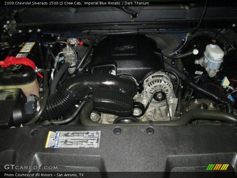 Imperial Blue Metallic / Dark Titanium 2009 Chevrolet Silverado 1500 LS Crew Cab