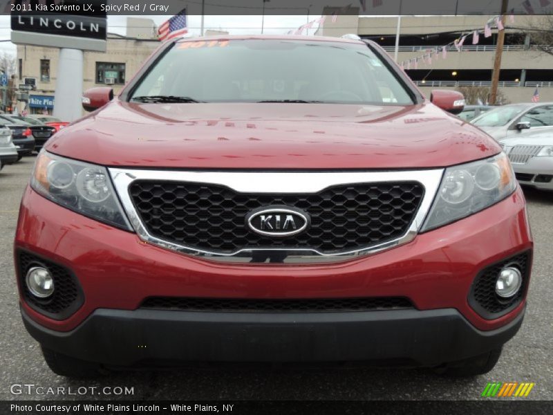 Spicy Red / Gray 2011 Kia Sorento LX