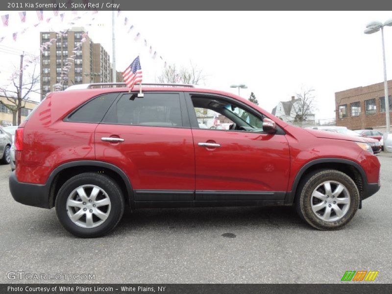 Spicy Red / Gray 2011 Kia Sorento LX