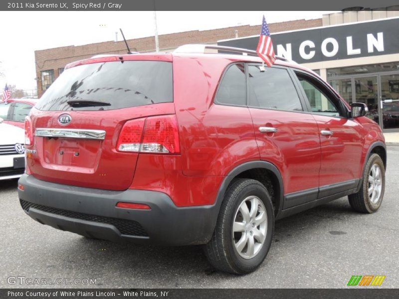 Spicy Red / Gray 2011 Kia Sorento LX