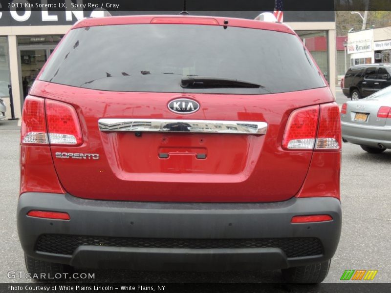 Spicy Red / Gray 2011 Kia Sorento LX