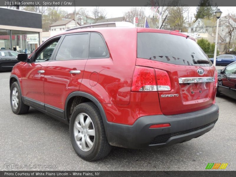 Spicy Red / Gray 2011 Kia Sorento LX