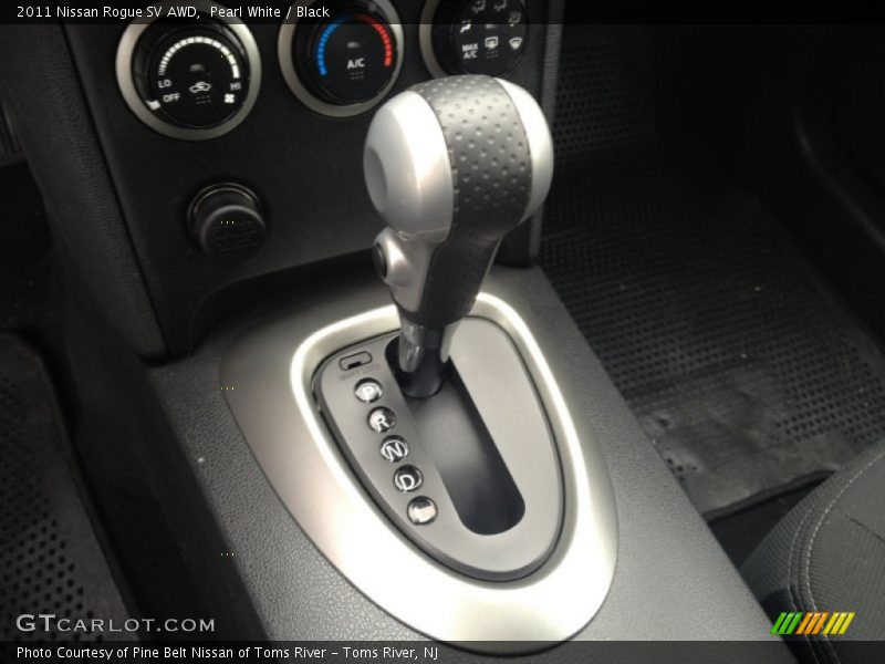 Pearl White / Black 2011 Nissan Rogue SV AWD