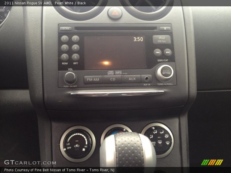 Pearl White / Black 2011 Nissan Rogue SV AWD