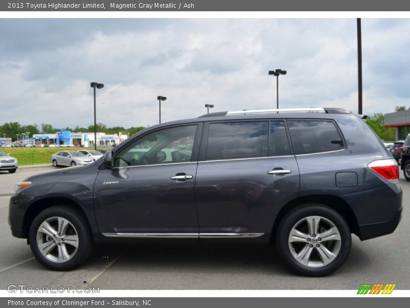 Magnetic Gray Metallic / Ash 2013 Toyota Highlander Limited