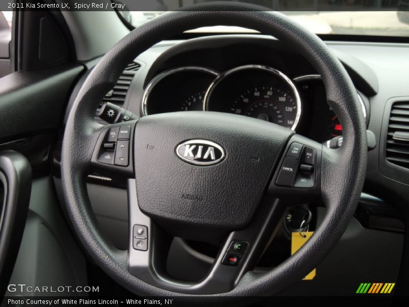 Spicy Red / Gray 2011 Kia Sorento LX