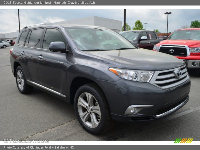 Magnetic Gray Metallic / Ash 2013 Toyota Highlander Limited