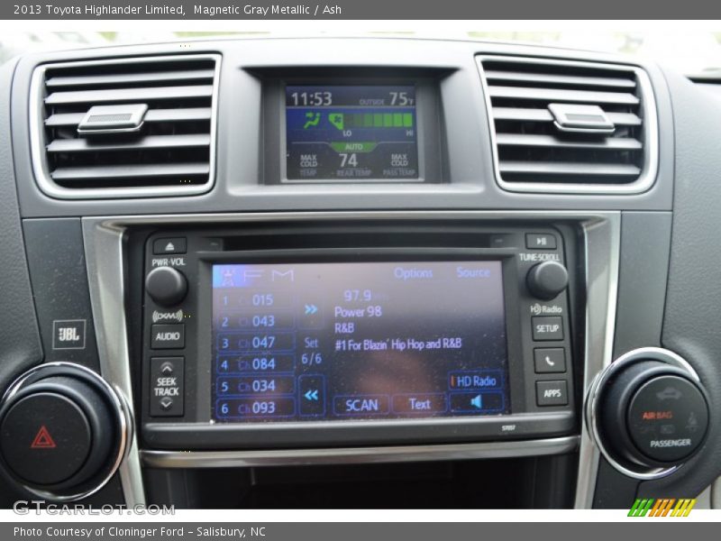 Magnetic Gray Metallic / Ash 2013 Toyota Highlander Limited