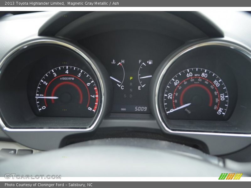 Magnetic Gray Metallic / Ash 2013 Toyota Highlander Limited
