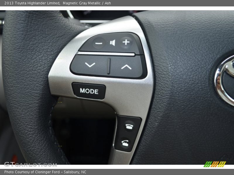Magnetic Gray Metallic / Ash 2013 Toyota Highlander Limited