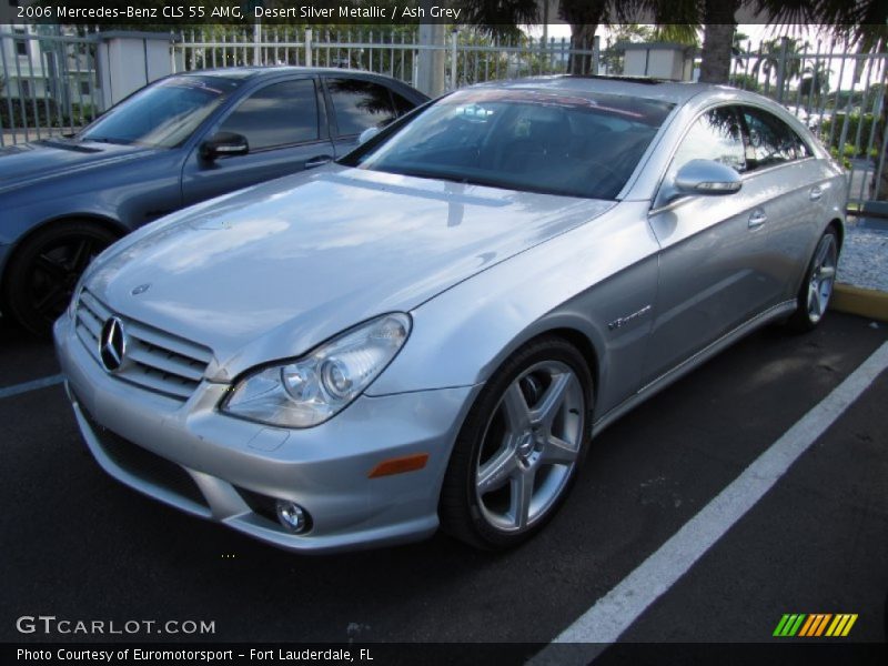 Desert Silver Metallic / Ash Grey 2006 Mercedes-Benz CLS 55 AMG