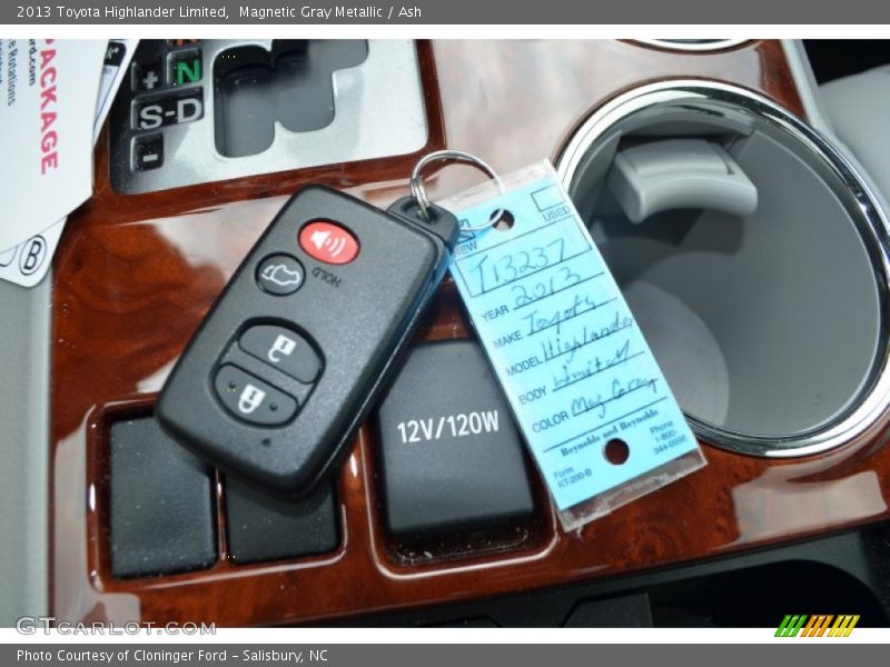 Magnetic Gray Metallic / Ash 2013 Toyota Highlander Limited