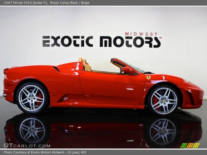 Rosso Corsa (Red) / Beige 2007 Ferrari F430 Spider F1
