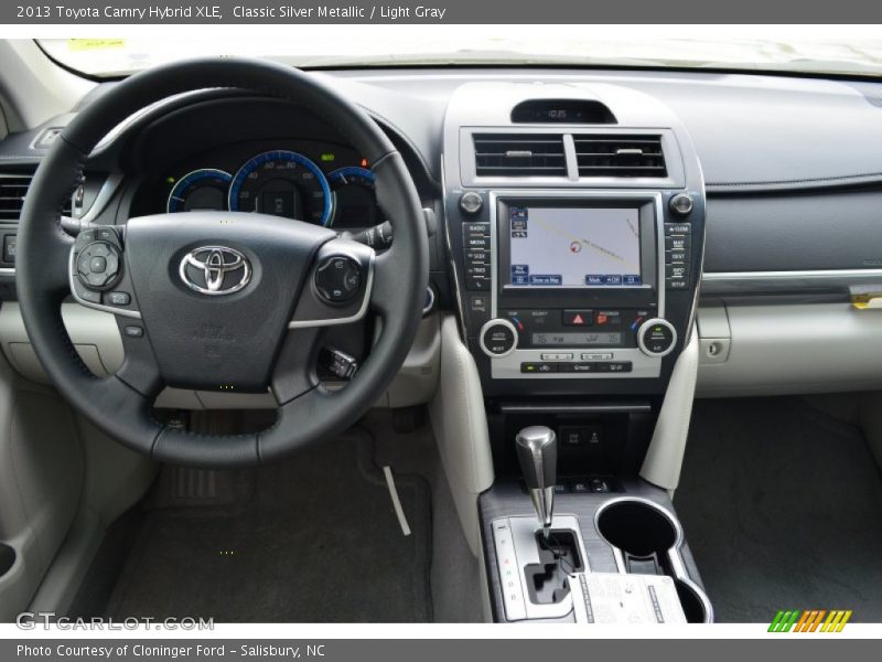 Classic Silver Metallic / Light Gray 2013 Toyota Camry Hybrid XLE