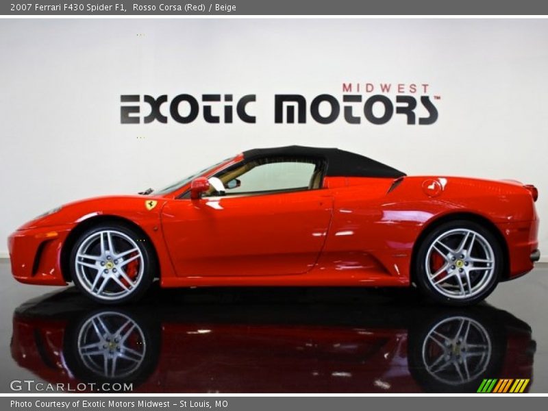 Rosso Corsa (Red) / Beige 2007 Ferrari F430 Spider F1