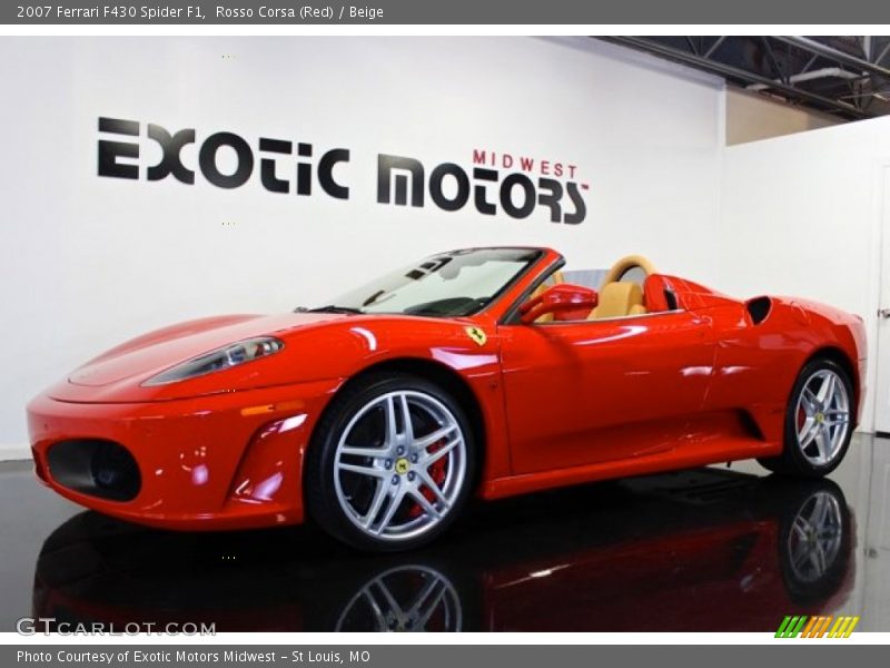 Rosso Corsa (Red) / Beige 2007 Ferrari F430 Spider F1