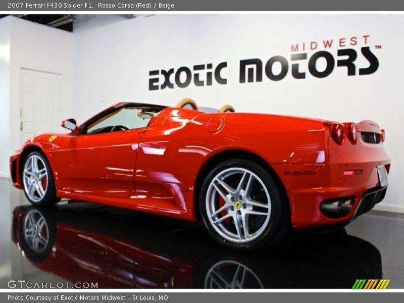 Rosso Corsa (Red) / Beige 2007 Ferrari F430 Spider F1