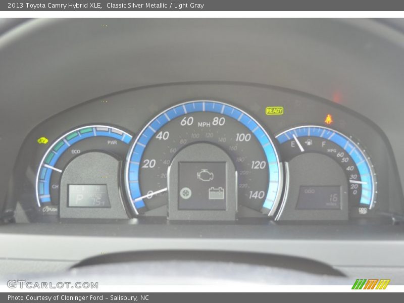 Classic Silver Metallic / Light Gray 2013 Toyota Camry Hybrid XLE