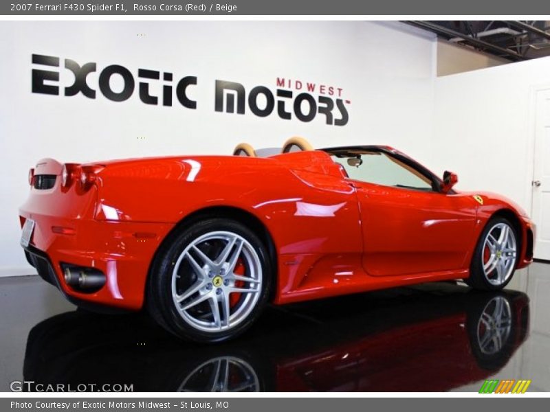 Rosso Corsa (Red) / Beige 2007 Ferrari F430 Spider F1