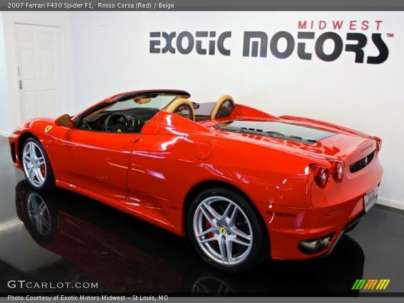 Rosso Corsa (Red) / Beige 2007 Ferrari F430 Spider F1