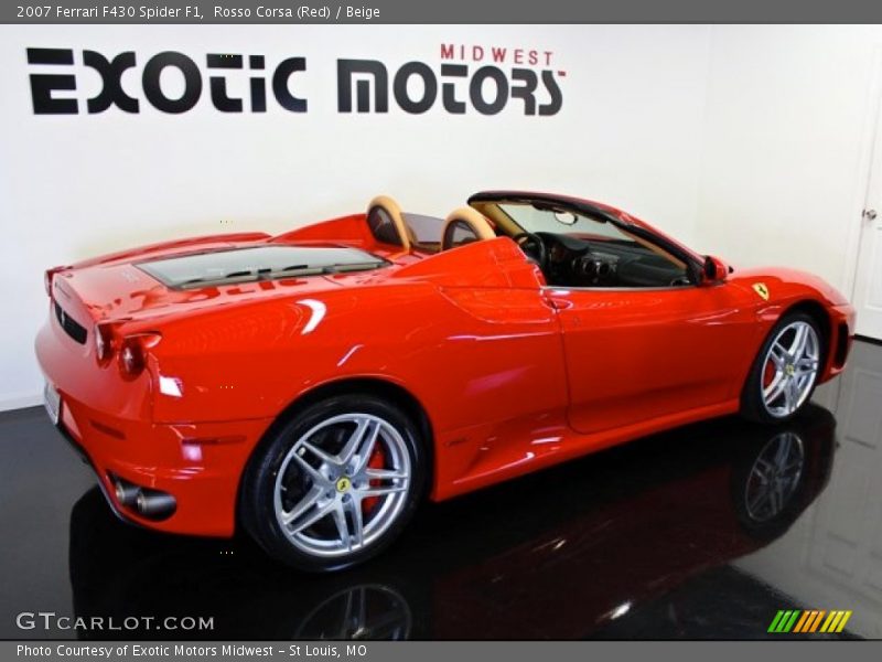 Rosso Corsa (Red) / Beige 2007 Ferrari F430 Spider F1