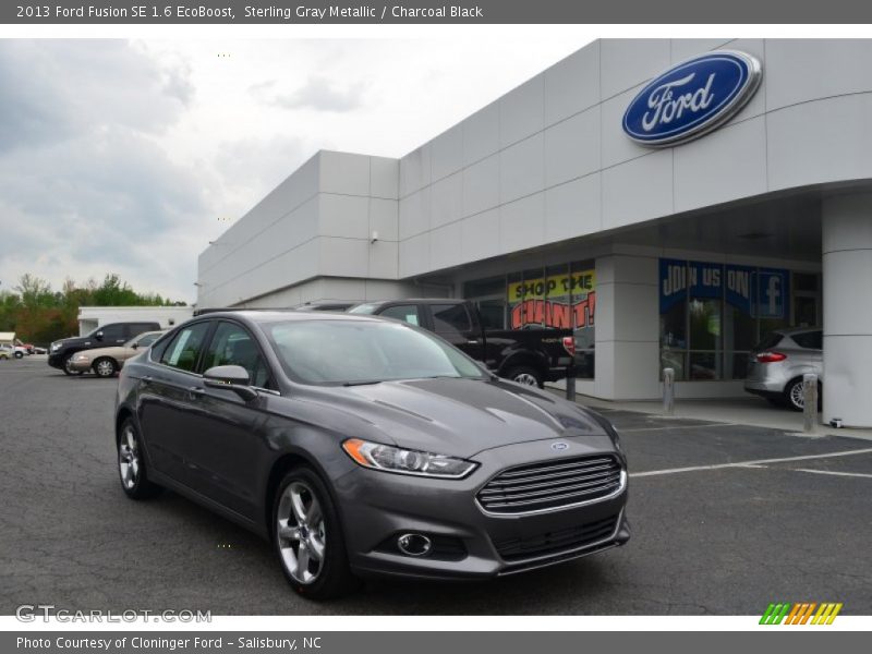 Sterling Gray Metallic / Charcoal Black 2013 Ford Fusion SE 1.6 EcoBoost