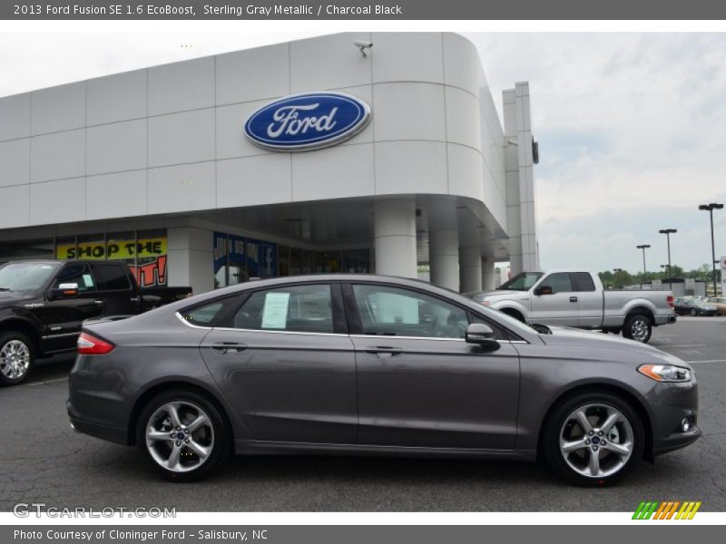 Sterling Gray Metallic / Charcoal Black 2013 Ford Fusion SE 1.6 EcoBoost