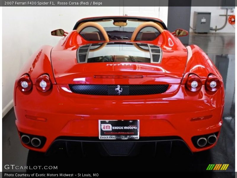 Rosso Corsa (Red) / Beige 2007 Ferrari F430 Spider F1
