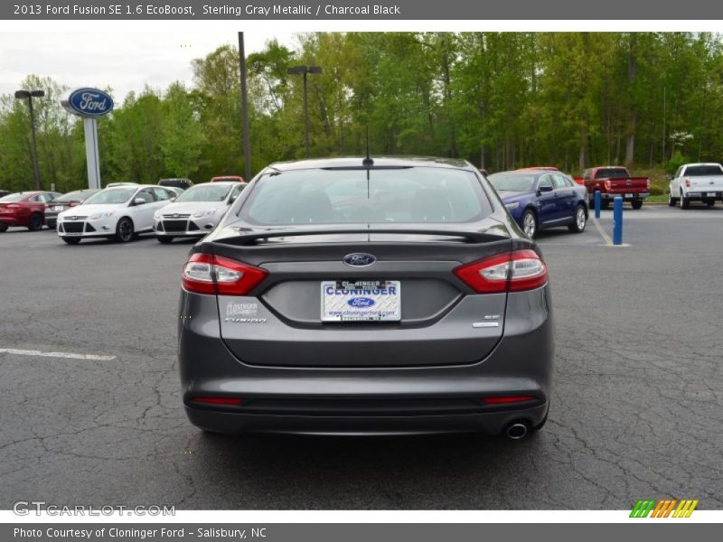 Sterling Gray Metallic / Charcoal Black 2013 Ford Fusion SE 1.6 EcoBoost