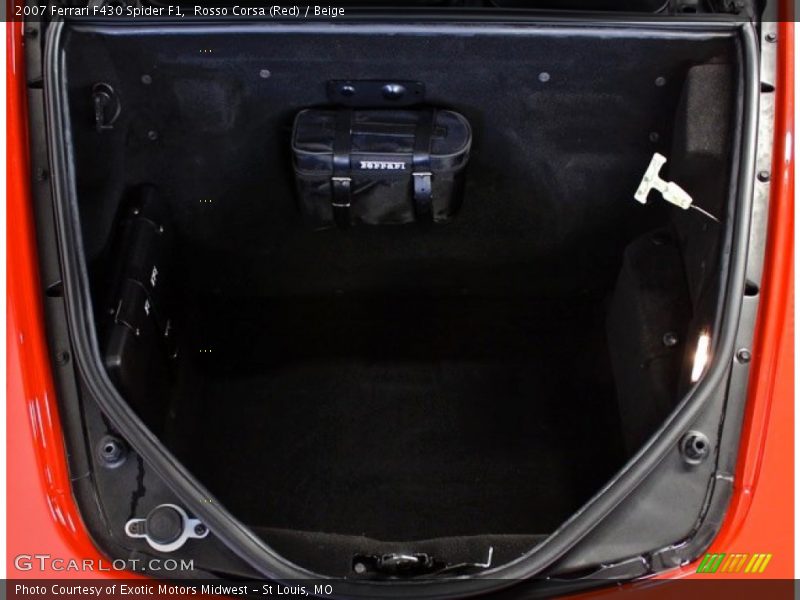  2007 F430 Spider F1 Trunk