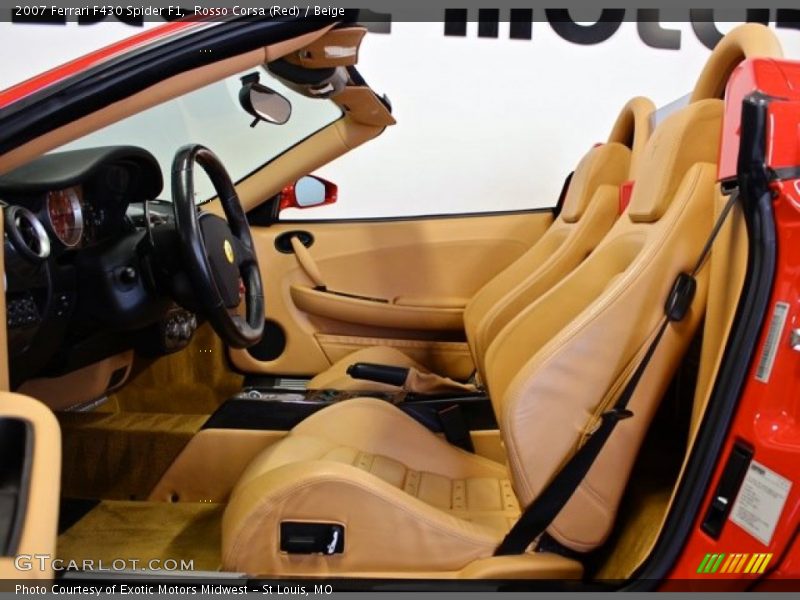 Rosso Corsa (Red) / Beige 2007 Ferrari F430 Spider F1