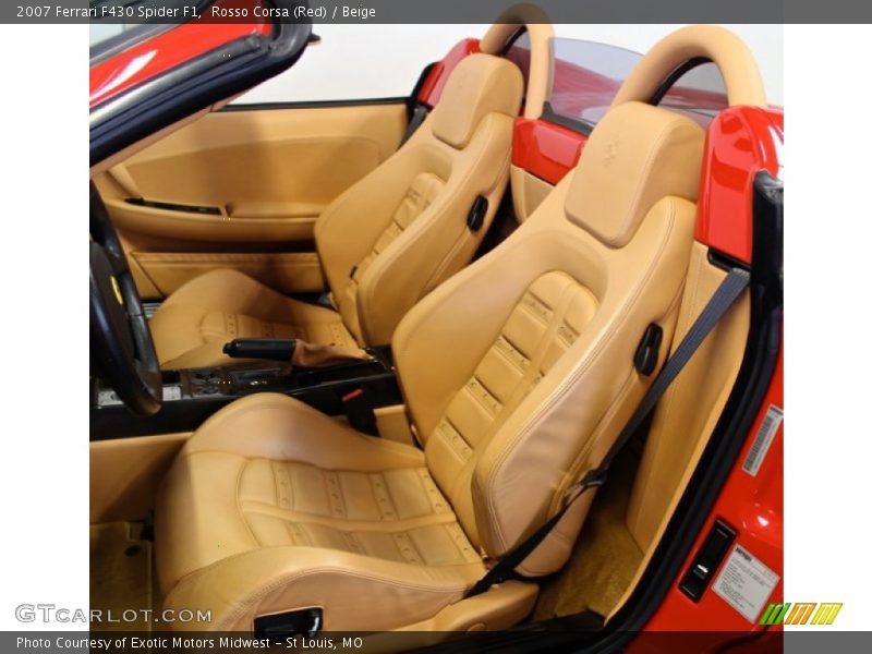 Front Seat of 2007 F430 Spider F1