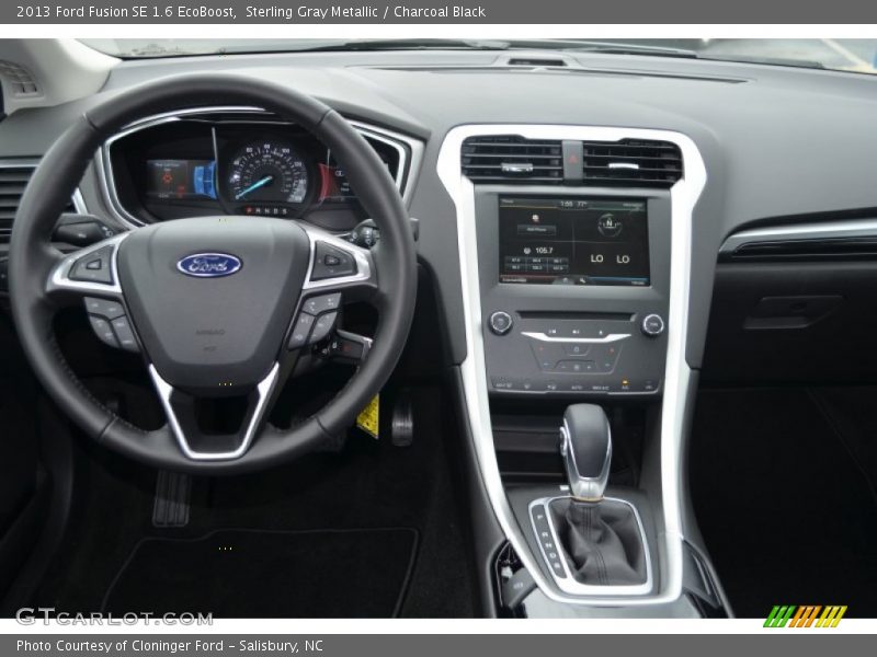 Sterling Gray Metallic / Charcoal Black 2013 Ford Fusion SE 1.6 EcoBoost