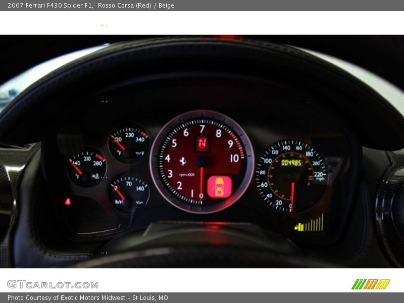  2007 F430 Spider F1 Spider F1 Gauges