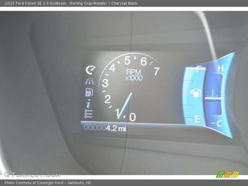 Sterling Gray Metallic / Charcoal Black 2013 Ford Fusion SE 1.6 EcoBoost