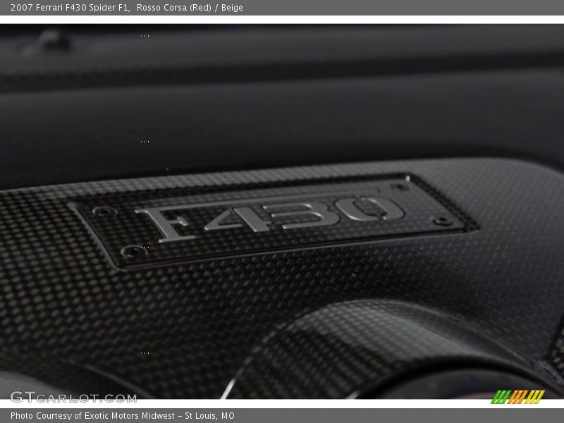 Rosso Corsa (Red) / Beige 2007 Ferrari F430 Spider F1