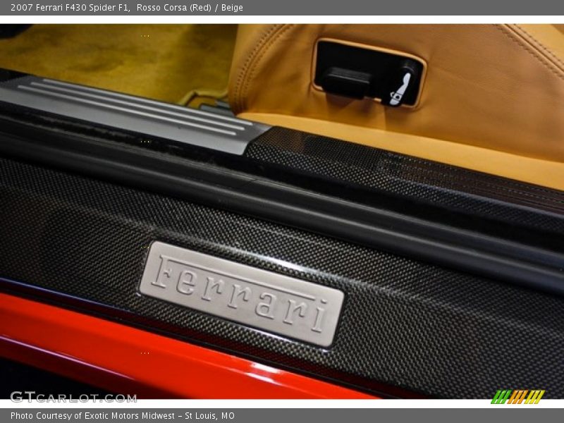 Rosso Corsa (Red) / Beige 2007 Ferrari F430 Spider F1