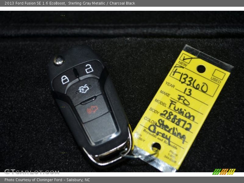 Sterling Gray Metallic / Charcoal Black 2013 Ford Fusion SE 1.6 EcoBoost