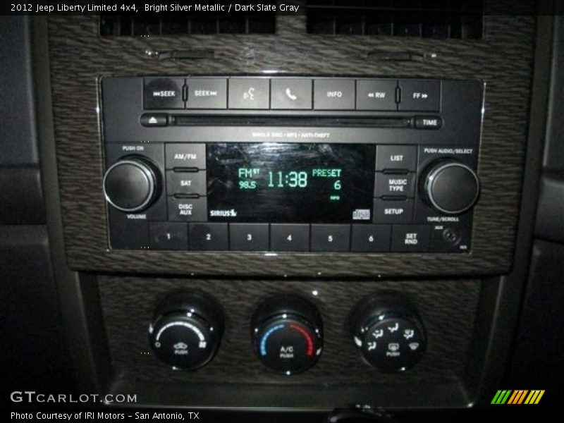 Bright Silver Metallic / Dark Slate Gray 2012 Jeep Liberty Limited 4x4