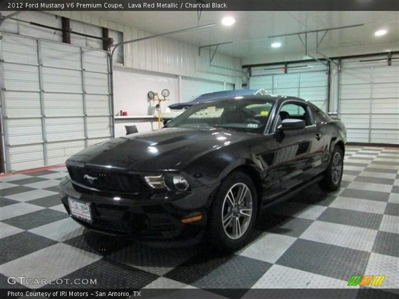 Lava Red Metallic / Charcoal Black 2012 Ford Mustang V6 Premium Coupe