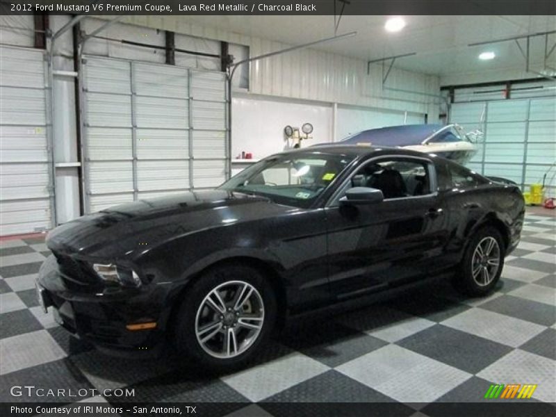 Lava Red Metallic / Charcoal Black 2012 Ford Mustang V6 Premium Coupe