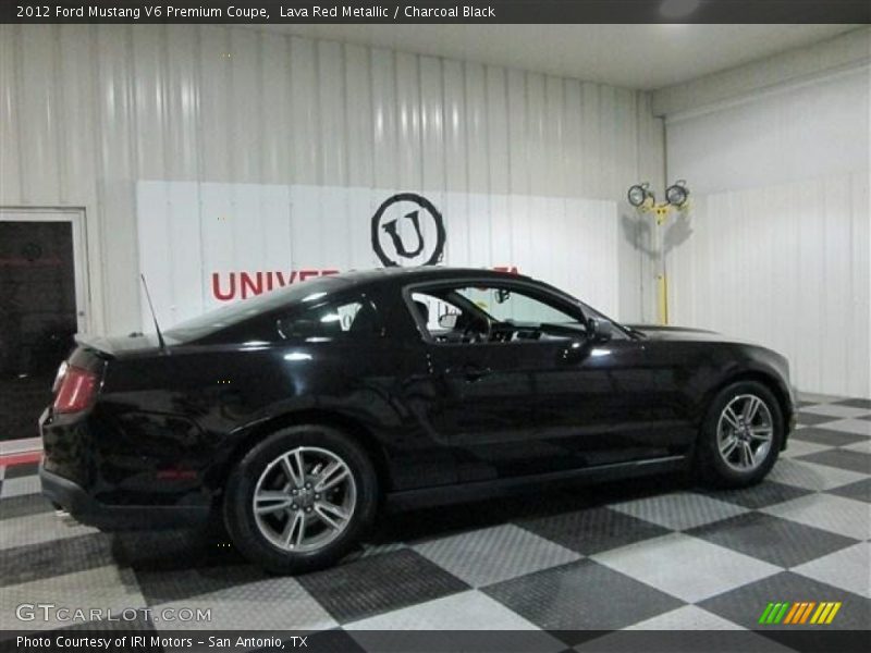 Lava Red Metallic / Charcoal Black 2012 Ford Mustang V6 Premium Coupe